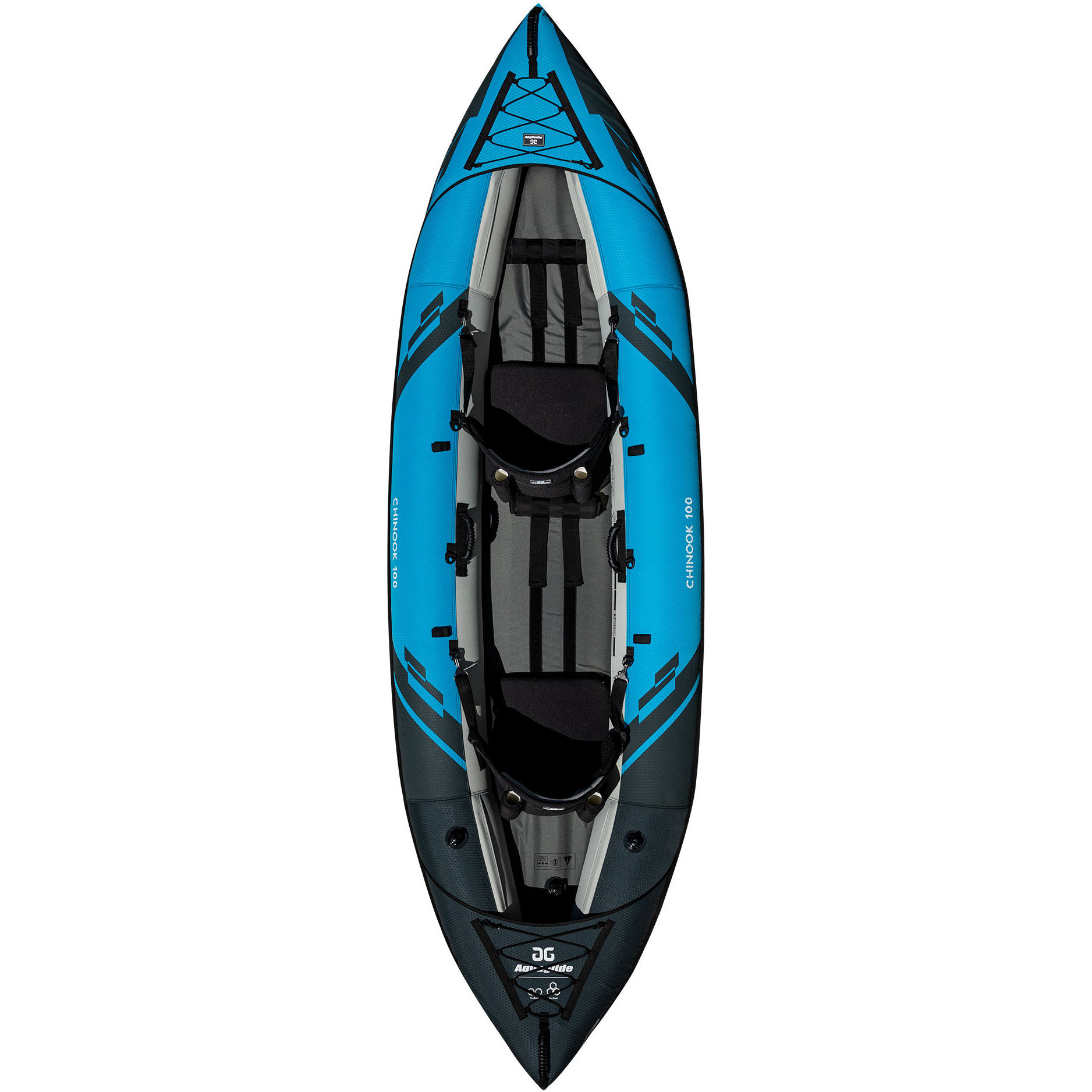 2026 Aquaglide Chinook 100 2 Man Kayak Blue - Kayak Only